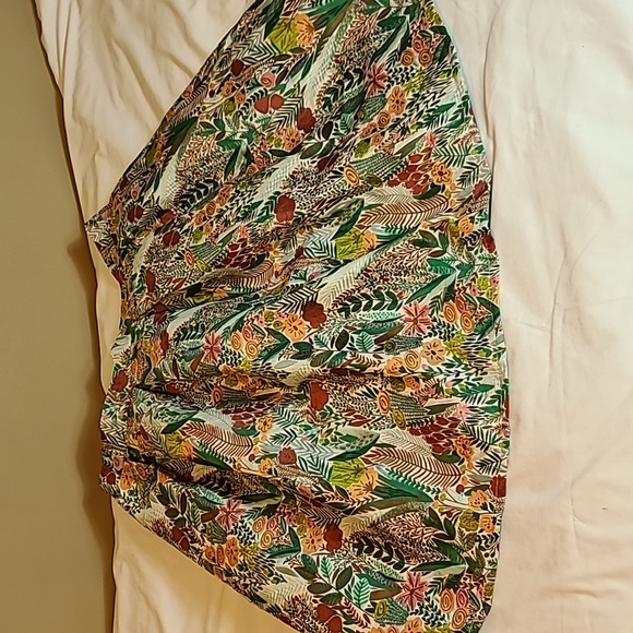 NWT SPRING SCENERY JACQUARD PLEATED MIDI SKIRT Sz. XL - Picture 1 of 8